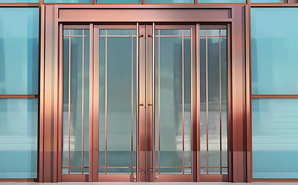 靖边玻璃地弹门